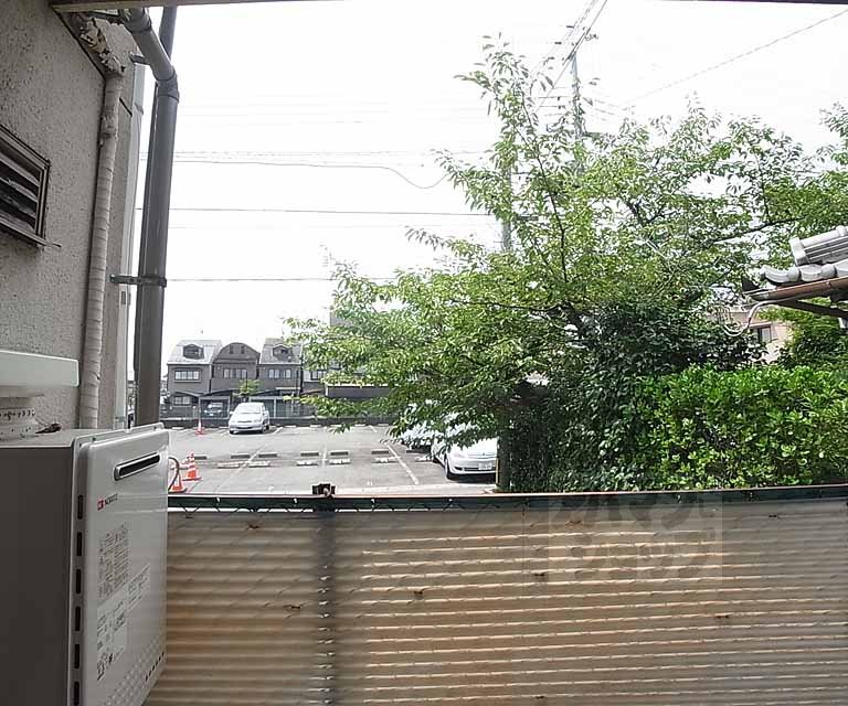 View. A view from the first floor