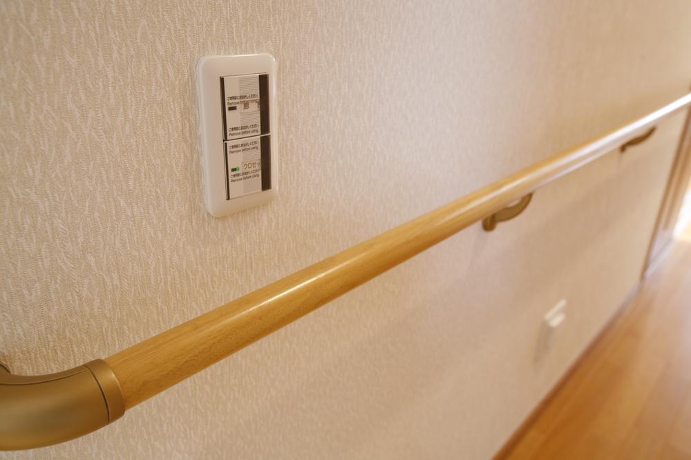 Other. Our construction case. There is a light switch in the immediate side of the handrail, Reach easy is easy.