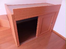 Living and room. With storage bed