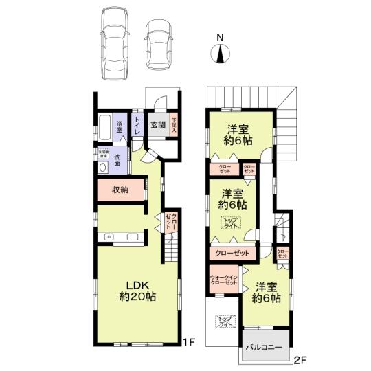 Building plan example (floor plan). Building plan example Building price 15.8 million yen, Building area 98.82 sq m