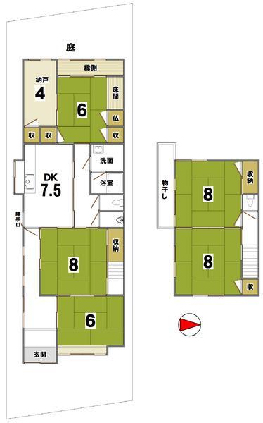 Floor plan. 28.8 million yen, 5DK, Land area 158.67 sq m , Building area 137.91 sq m