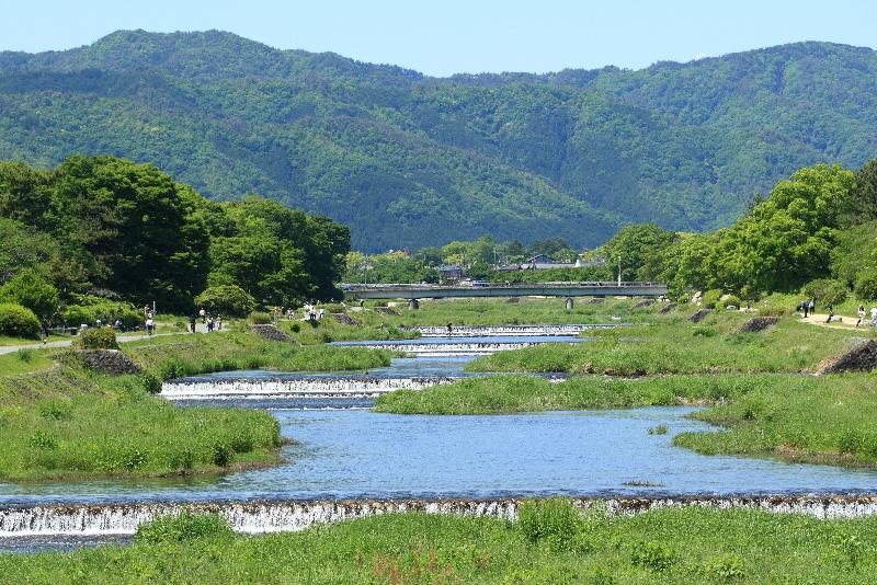 Streets around. 120m to the Kamo River