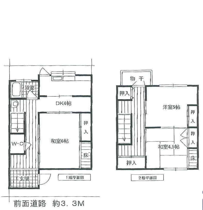 Floor plan. 3DK