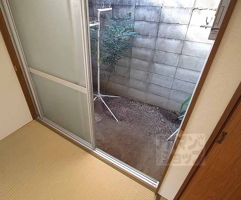 Balcony. Private small garden