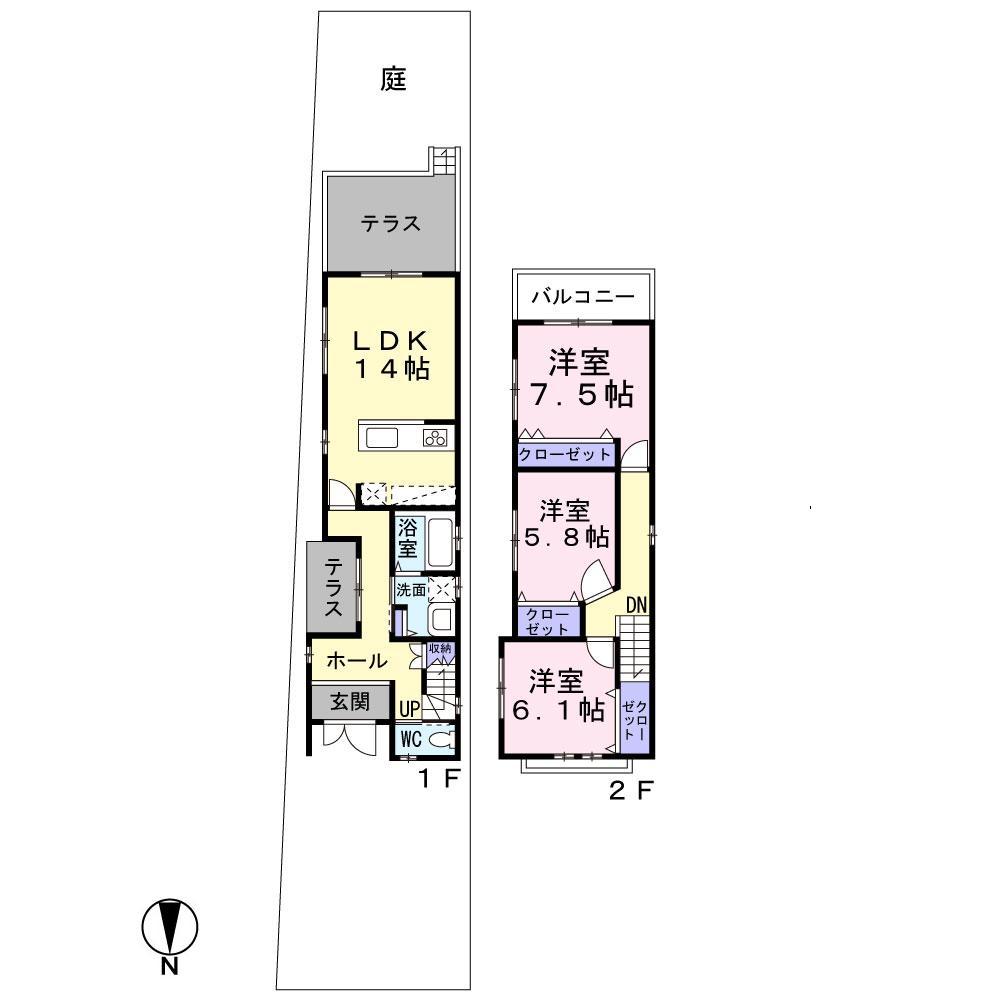 Building plan example (floor plan). Building plan example Building price 15 million yen