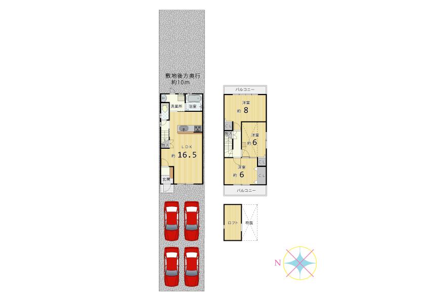 Floor plan. 27,800,000 yen, 3LDK, Land area 139.97 sq m , Building area 80.92 sq m