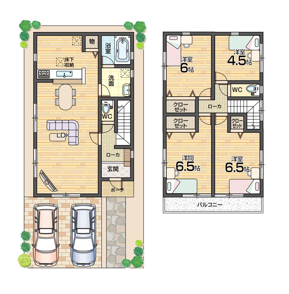 Floor plan. 25,900,000 yen, 4LDK, Land area 110.3 sq m , 4LDK of building area 94.77 sq m room