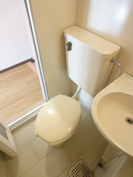 Toilet. Toilet part of the unit bus (It is a photograph of a separate room)