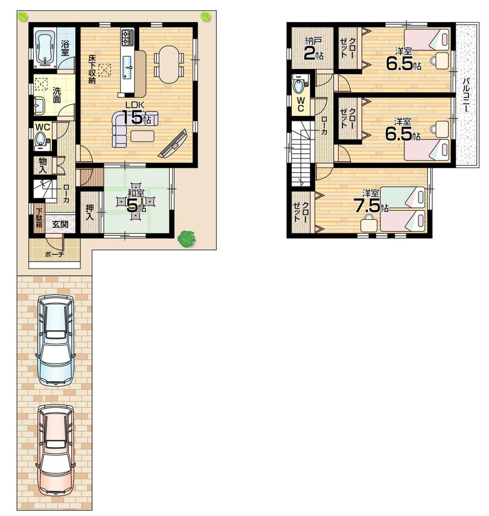 Floor plan. 25,900,000 yen, 4LDK, Land area 128.95 sq m , Building area 96.79 sq m