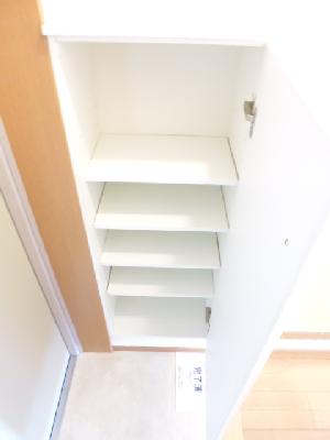 Entrance. It is attached also shoebox