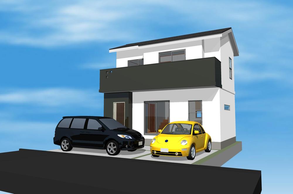 Building plan example (Perth ・ appearance). There is a spacious balcony on the south side! 