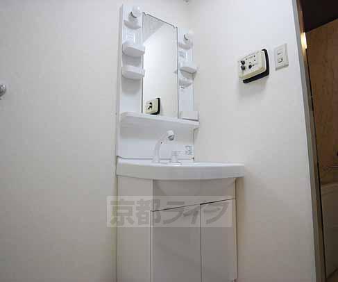 Washroom. A clean water around