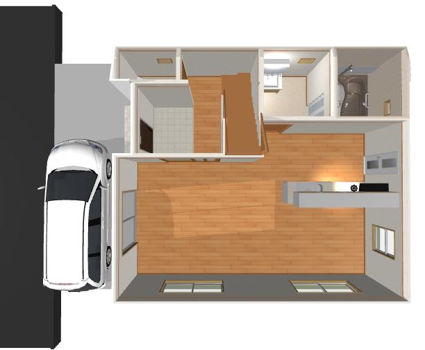 Building plan example (Perth ・ Introspection). First floor introspection is Perth! 