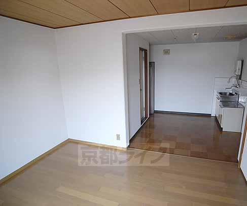 Living and room. Kitchen around the space a lot