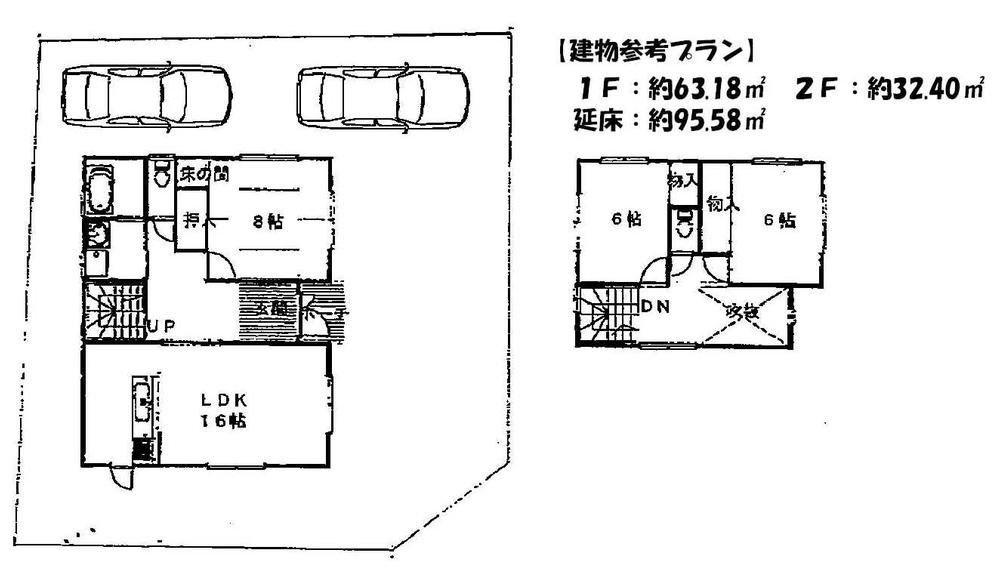 Building plan example (floor plan). Building plan example Building area of approximately 95.58 sq m