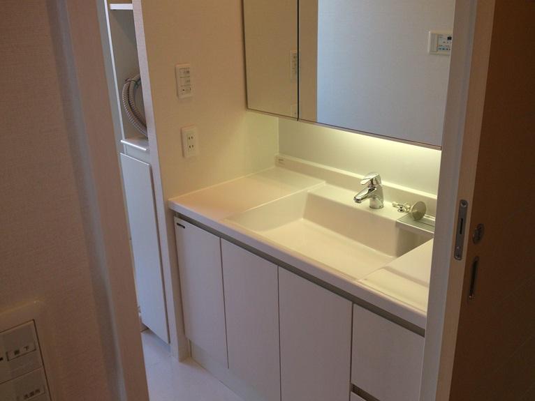 Wash basin, toilet. Indoor (July 2012) shooting