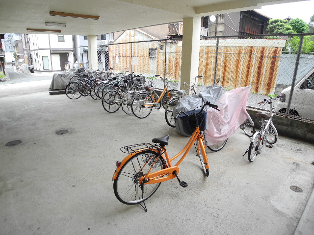 Other common areas. Covered bicycle parking lots