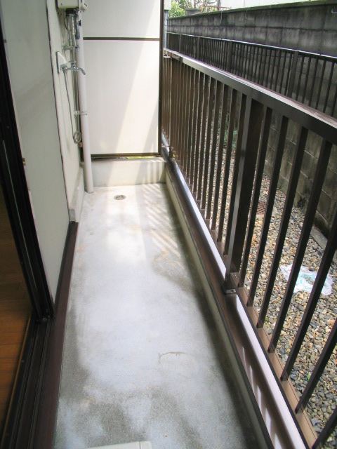 Washroom. There is also a washing machine yard.