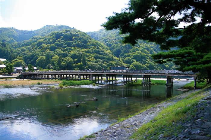 Streets around. 630m until Togetsukyo Bridge