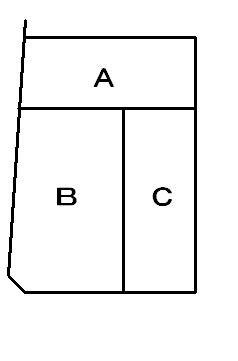 Compartment figure. 29,800,000 yen, 3LDK, Land area 56.78 sq m , Building area 92.93 sq m C No. land