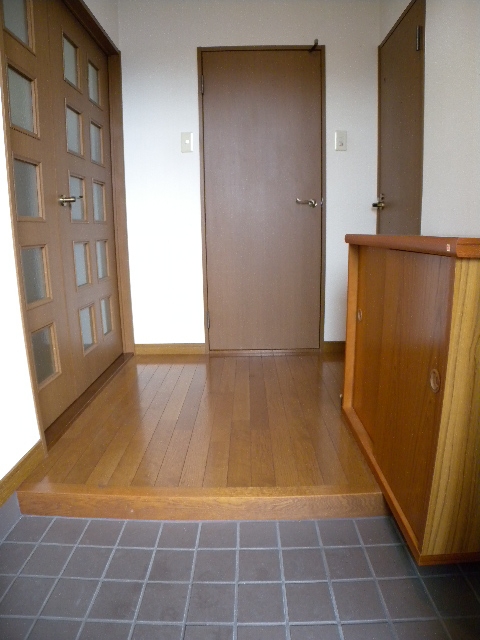 Entrance. There is also a shoe box!