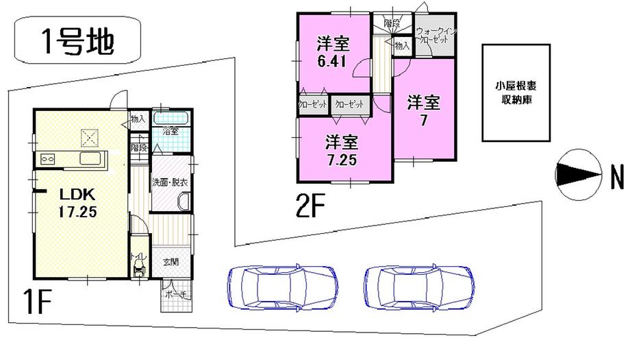 Floor plan. 36,800,000 yen, 3LDK, Land area 158.53 sq m , Building area 90.73 sq m