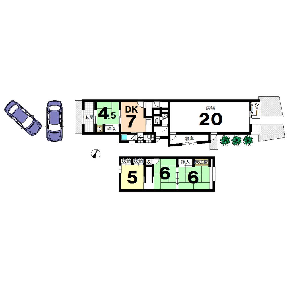 Floor plan. 29,800,000 yen, 4DK, Land area 186.35 sq m , Building area 114.52 sq m