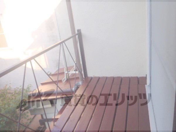 Balcony. The second floor west veranda