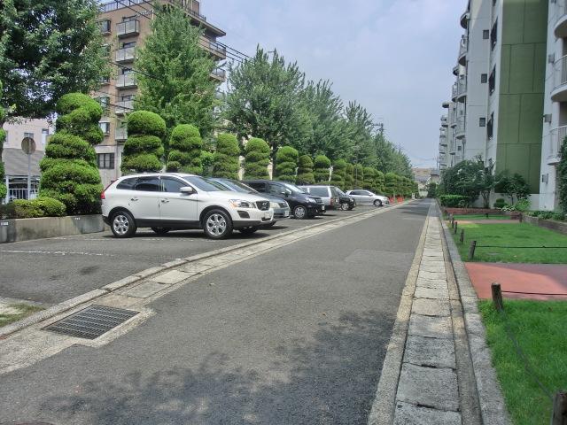 Parking lot. Common areas