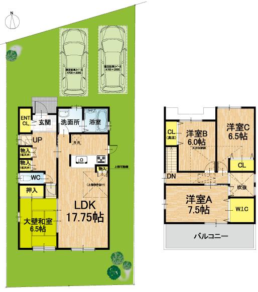 Compartment figure. Land price 31,020,000 yen, Land area 165.39 sq m