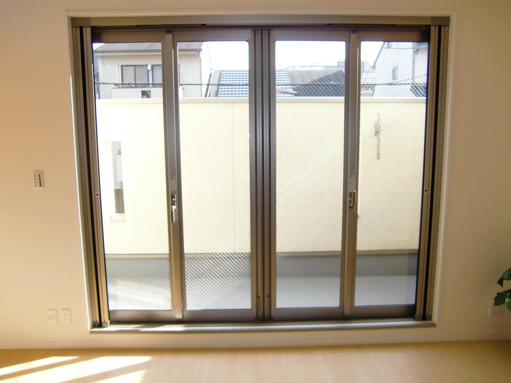 Balcony. Balcony of the sash from the LDK is the folding door rather than a sliding door