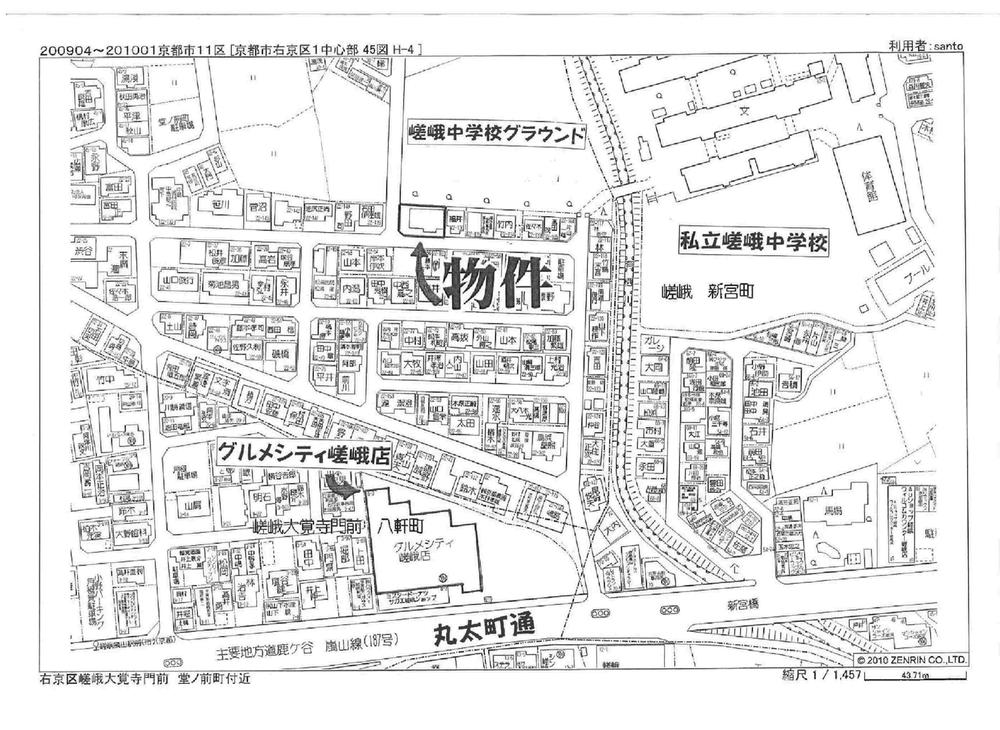 Local guide map. map