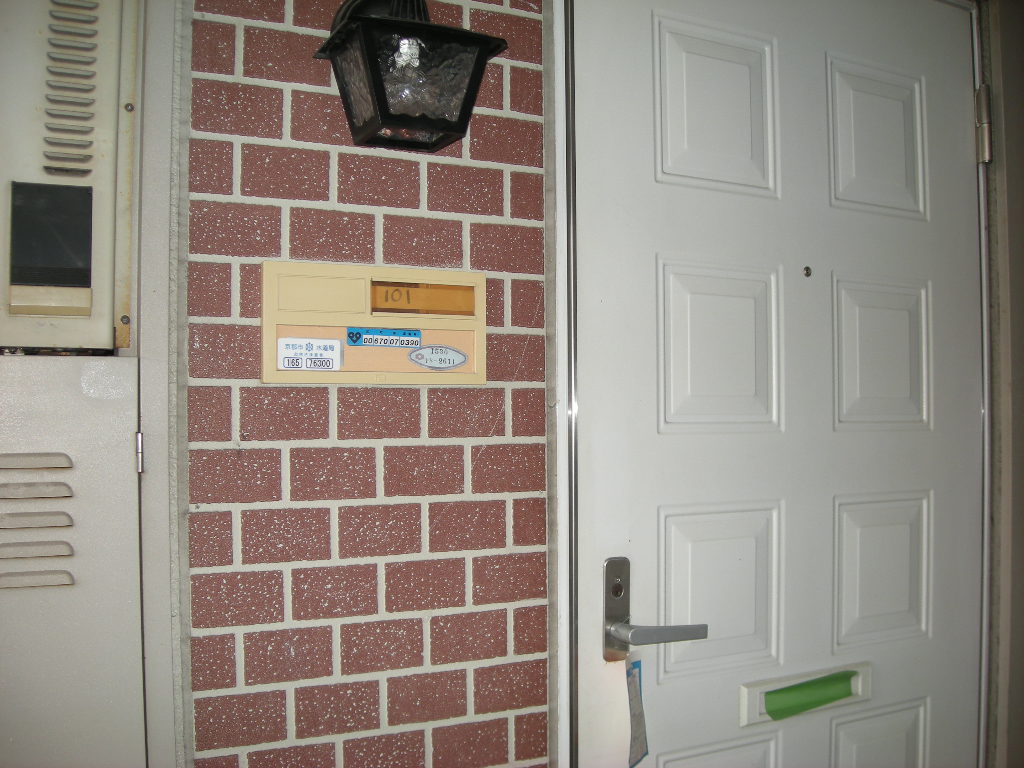 Entrance. Entrance door