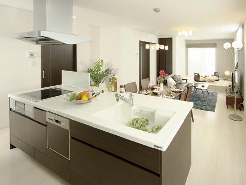 Other Equipment. System kitchen performance and reliability of 3 manufacturer (Cleanup, Takara Standard, Your favorite manufacturers from Panasonic). Artificial marble countertops, Sensor with a glass top stove, Slide storage, Dish washing and drying machine, Equipped with a beginning advanced features quiet and wide sink. In addition IH stove of choice also standard specification. Rich option is also attractive.