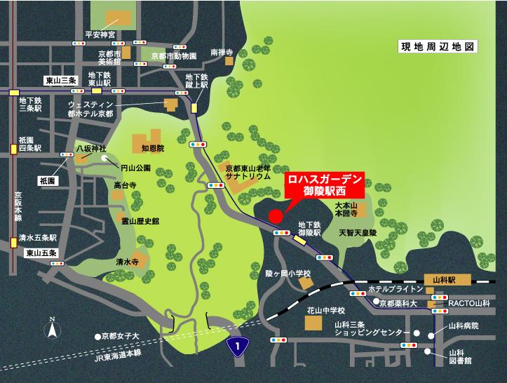 Local guide map. Local Area Map