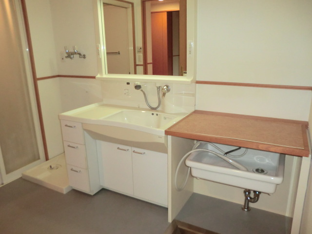 Washroom. The photograph is a separate room.