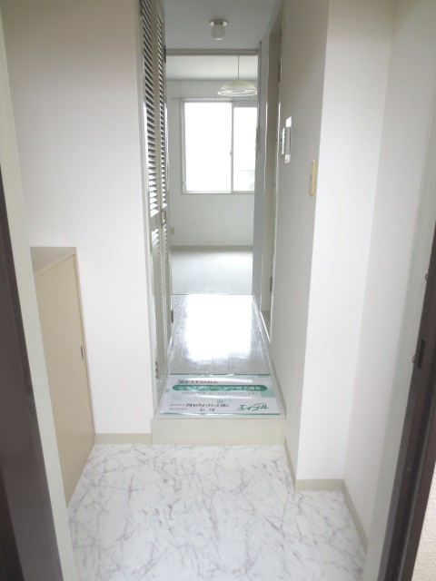 Entrance. Wooden tiles of marble