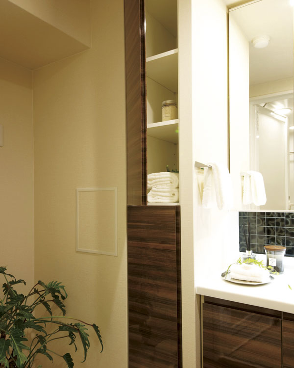 Bathing-wash room.  [Linen cabinet] ( ※ )