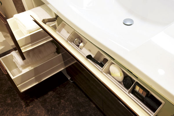 Bathing-wash room.  [Pocket with storage floor cabinet] ( ※ )