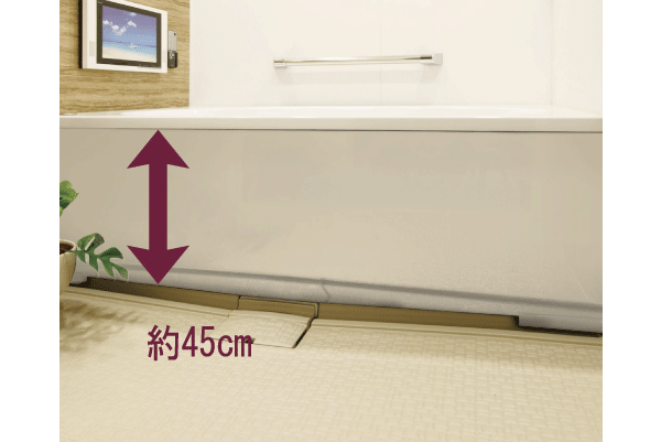 Bathing-wash room.  [Low floor type unit bus] ( ※ )