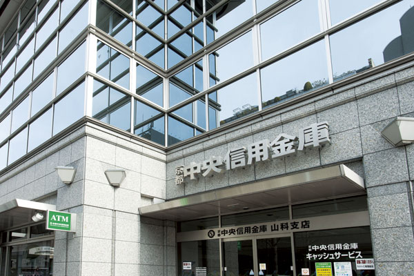 Surrounding environment. Kyoto Chuo Shinkin Bank Yamashina branch (2-minute walk ・ About 90m)