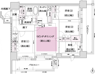 Floor: 4LDK, occupied area: 80.15 sq m, Price: 40,623,000 yen