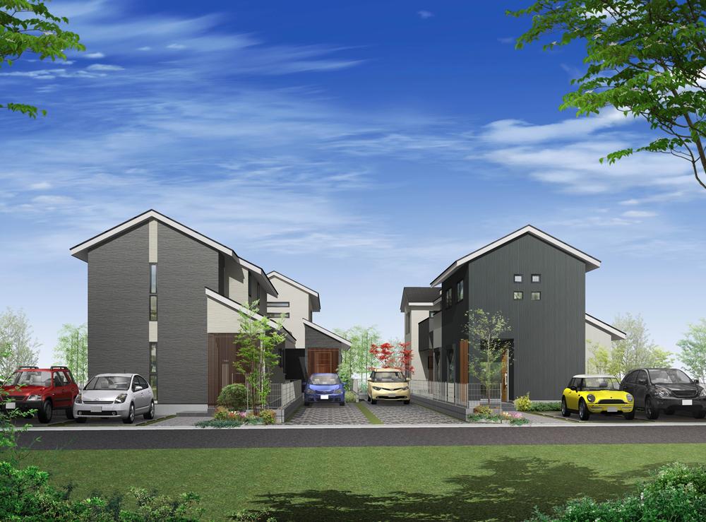 Building plan example (Perth ・ appearance). Rendering Perth