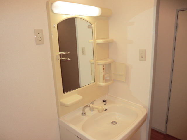 Washroom. The photograph is a separate room.