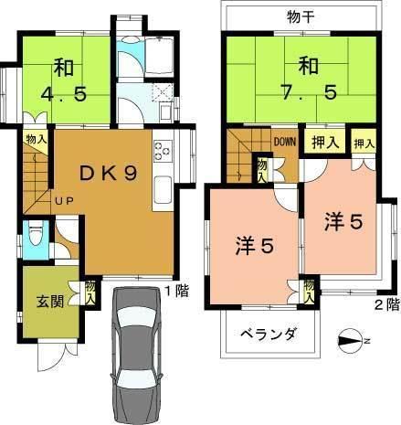 Floor plan. 15.8 million yen, 4DK, Land area 70 sq m , Building area 70.47 sq m