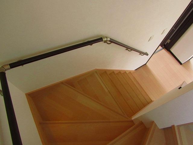 Building plan example (introspection photo). Staircase construction cases