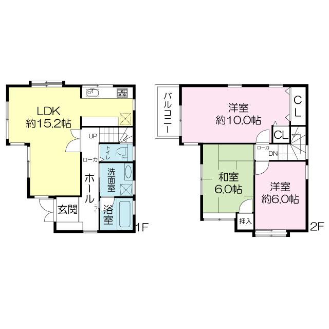 Floor plan. 31,800,000 yen, 3LDK, Land area 75.05 sq m , Building area 85.89 sq m