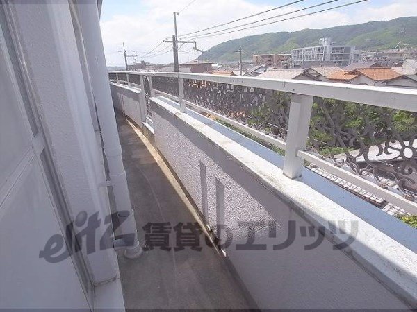 Balcony. It is the living side of the veranda.