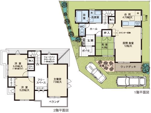 Floor plan. Model house