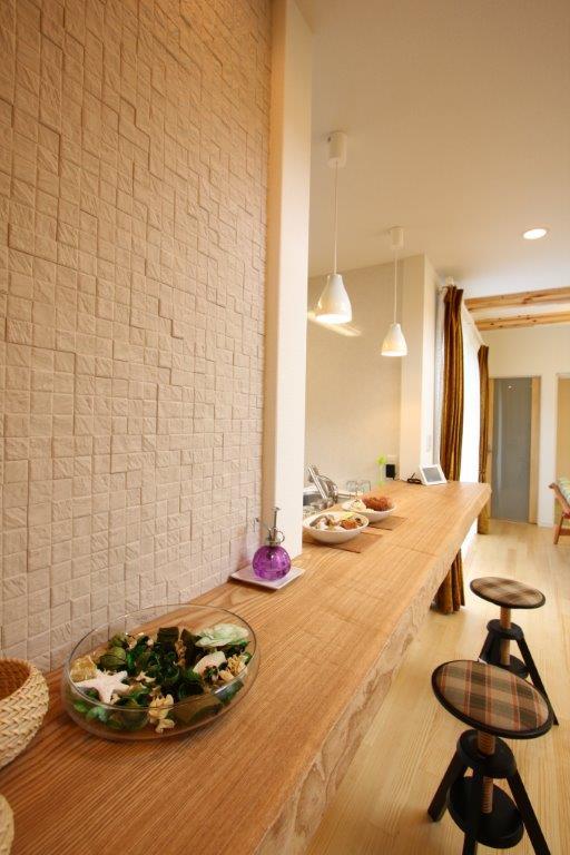 Living. Kitchen counter (model house)